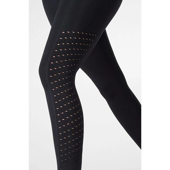 Brand New Fabletics Women's Small Black Sync Perforated High Waisted Leggings - Picture 3 of 8